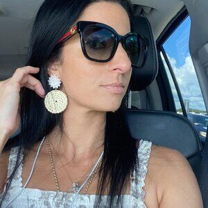 Gucci GG0034SN 002 Grey Gradient Square Sunglasses 54mm